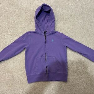 Polo by Ralph Lauren Girl’s Purple Hoodie in Size M (8-10)